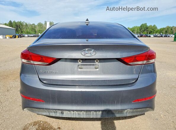 KMHD84LF6JU699870 2018 HYUNDAI ELANTRA Gray Widok z tyłu