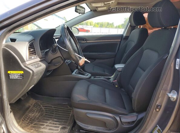 KMHD84LF6JU699870 2018 HYUNDAI ELANTRA Gray Widok wnętrza z przodu