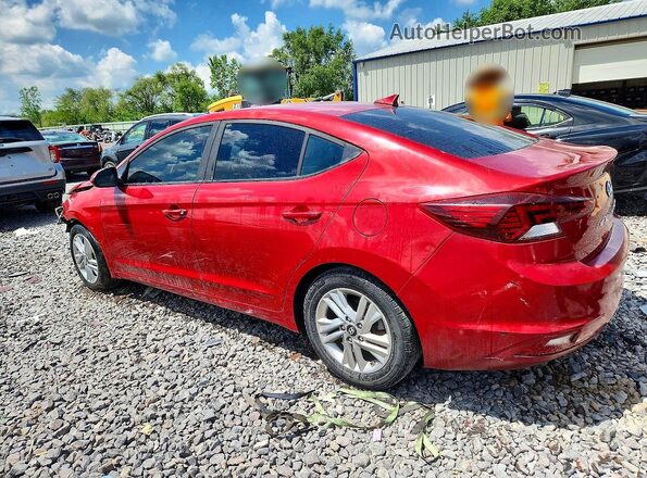 KMHD84LF6KU744808 2019 HYUNDAI ELANTRA Red უკანა მარცხენა