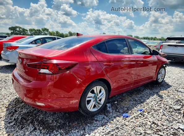 KMHD84LF6KU744808 2019 HYUNDAI ELANTRA Red უკანა მარჯვენა