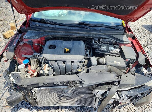 KMHD84LF6KU744808 2019 HYUNDAI ELANTRA Red უკანა სალონის ხედი