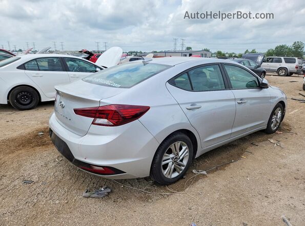 KMHD84LF6KU771345 2019 HYUNDAI ELANTRA Серебряный Задняя правая четверть
