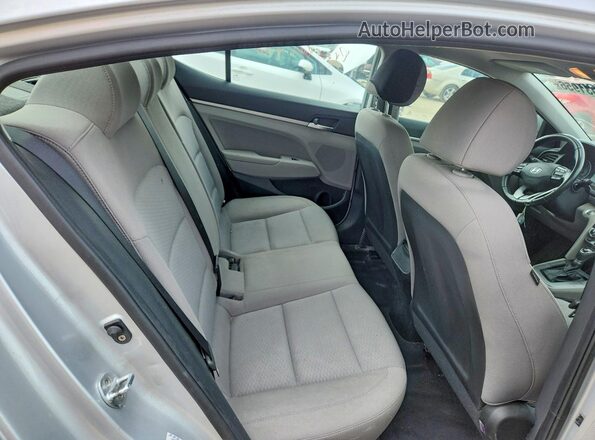 KMHD84LF6KU771345 2019 HYUNDAI ELANTRA Серебряный Вид задних сидений