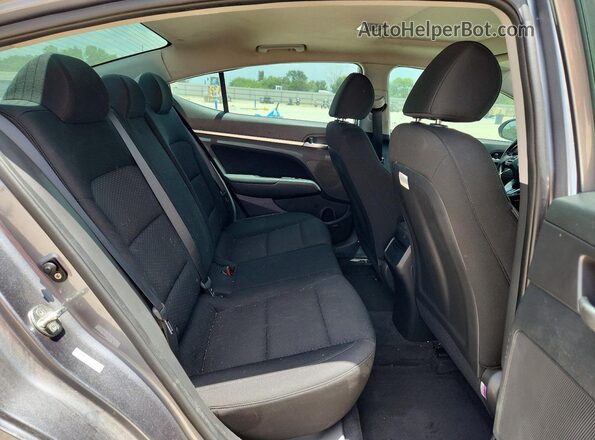KMHD84LF6KU826070 2019 HYUNDAI ELANTRA Gray Vista de los asientos traseros