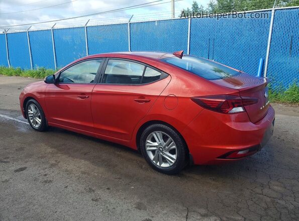 KMHD84LF6KU856816 2019 HYUNDAI ELANTRA Red Tył lewy