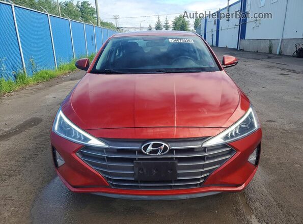 KMHD84LF6KU856816 2019 HYUNDAI ELANTRA Red Widok z przodu