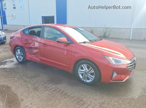 KMHD84LF6KU856816 2019 HYUNDAI ELANTRA Red Przód prawy