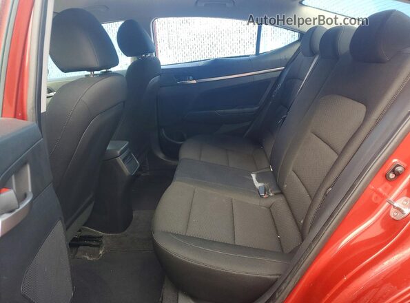 KMHD84LF6KU856816 2019 HYUNDAI ELANTRA Red Widok tylnych siedzeń