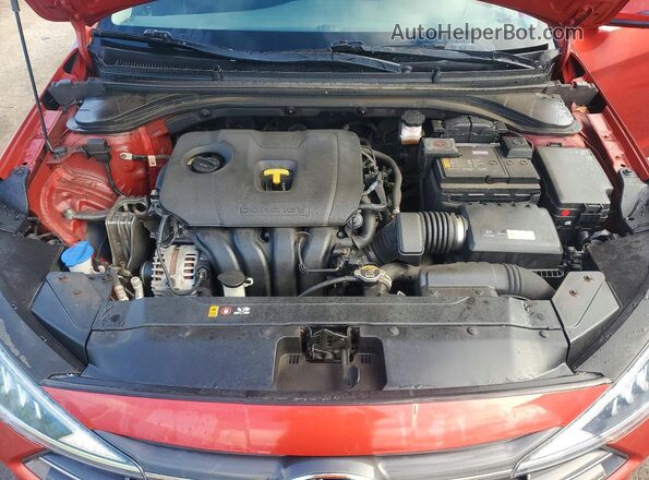 KMHD84LF6KU856816 2019 HYUNDAI ELANTRA Red Widok wnętrza z tyłu