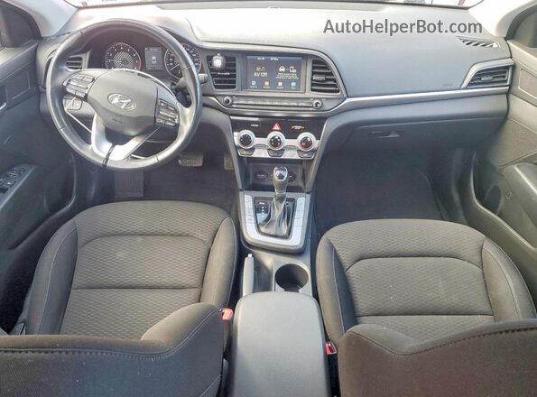 KMHD84LF6KU856816 2019 HYUNDAI ELANTRA Red Widok deski rozdzielczej