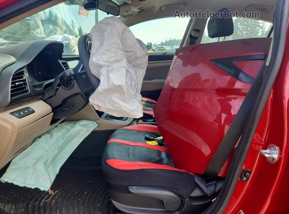 KMHD84LF6LU024152 2020 HYUNDAI ELANTRA Red Front interior view