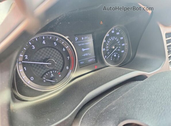 KMHD84LF6LU024152 2020 HYUNDAI ELANTRA Red Instrument cluster view