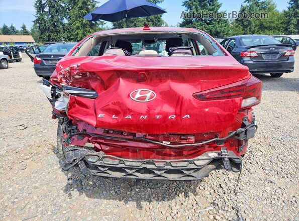 KMHD84LF6LU024152 2020 HYUNDAI ELANTRA Red Rear view