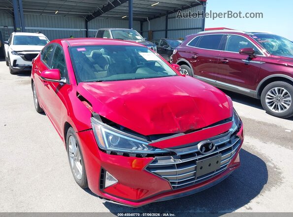 KMHD84LF6LU027939 2020 HYUNDAI ELANTRA Red Widok z przodu