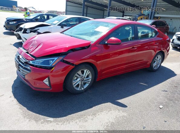 KMHD84LF6LU027939 2020 HYUNDAI ELANTRA Red Przód lewy