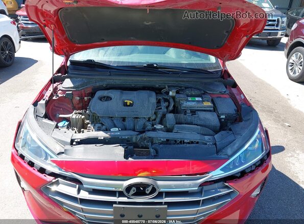 KMHD84LF6LU027939 2020 HYUNDAI ELANTRA Red Widok z tyłu