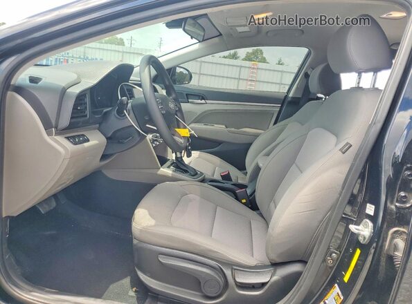 KMHD84LF6LU039458 2020 HYUNDAI ELANTRA Black Widok wnętrza z przodu