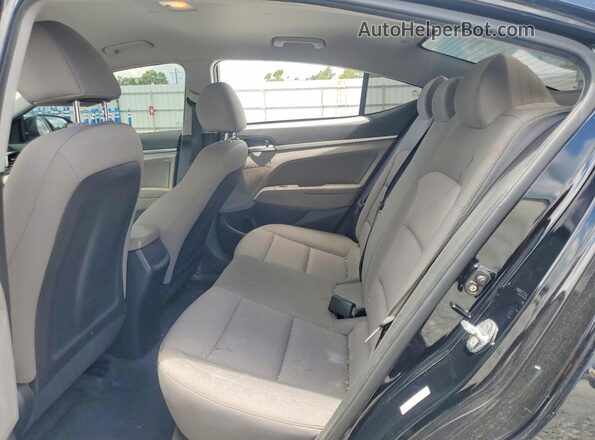 KMHD84LF6LU039458 2020 HYUNDAI ELANTRA Black Widok tylnych siedzeń
