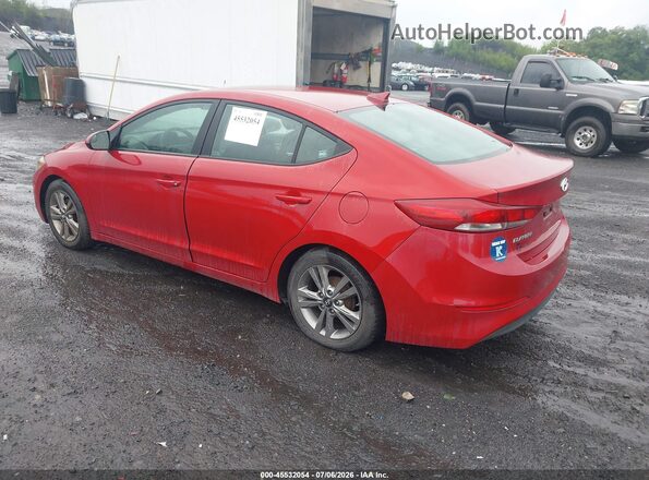KMHD84LF7HU144730 2017 HYUNDAI ELANTRA Red Հետևի ձախ