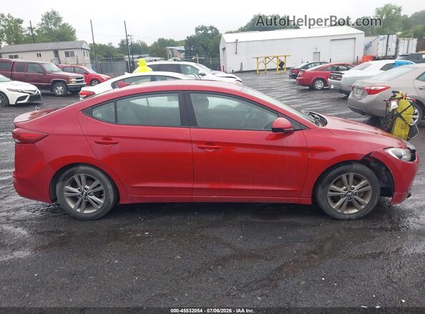 KMHD84LF7HU144730 2017 HYUNDAI ELANTRA Red Սալոնի հետևի տեսք