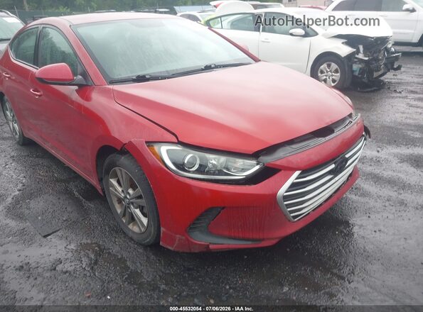 KMHD84LF7HU144730 2017 HYUNDAI ELANTRA Red 