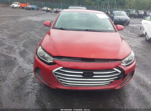 KMHD84LF7HU144730 2017 HYUNDAI ELANTRA Red Դիմացի տեսք