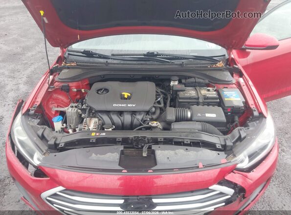 KMHD84LF7HU144730 2017 HYUNDAI ELANTRA Red Հետևի տեսք