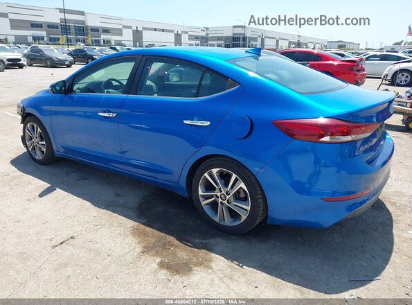 KMHD84LF7HU267556 2017 HYUNDAI ELANTRA Синий Задняя левая четверть