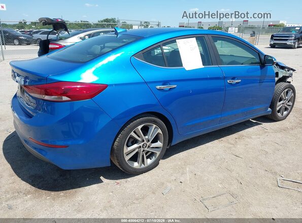 KMHD84LF7HU267556 2017 HYUNDAI ELANTRA Синий Задняя правая четверть