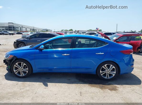 KMHD84LF7HU267556 2017 HYUNDAI ELANTRA Синий Панорамный вид салона 360°