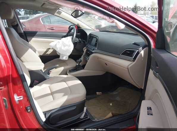 KMHD84LF7HU284941 2017 HYUNDAI ELANTRA Red Front interior view