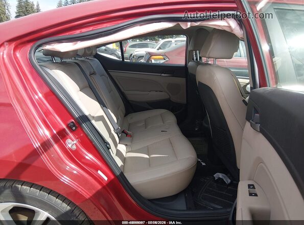 KMHD84LF7HU284941 2017 HYUNDAI ELANTRA Red VIN sticker view