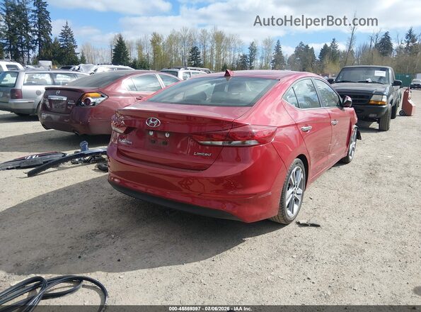 KMHD84LF7HU284941 2017 HYUNDAI ELANTRA Red Rear right