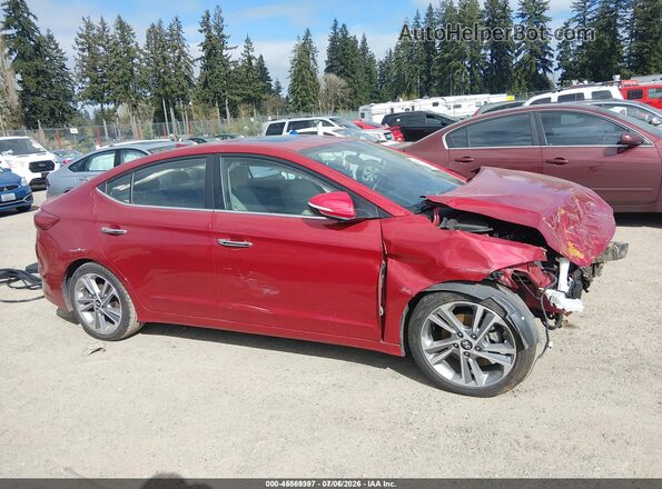 KMHD84LF7HU284941 2017 HYUNDAI ELANTRA Red 360 interior view