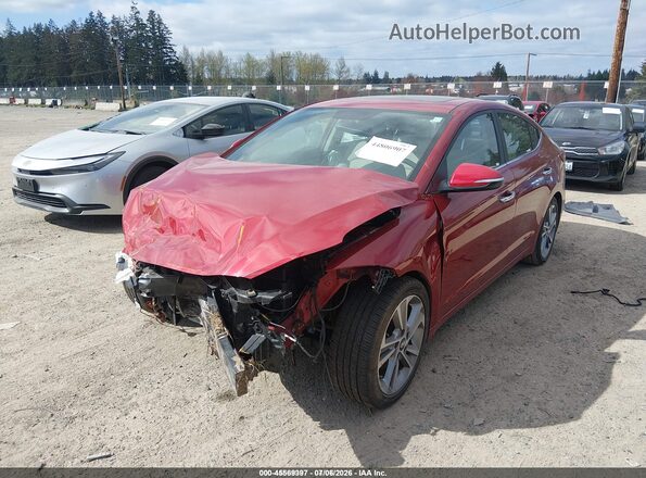 KMHD84LF7HU284941 2017 HYUNDAI ELANTRA Red 