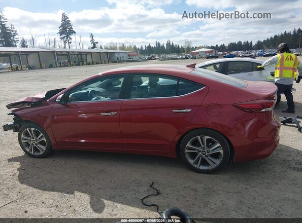 KMHD84LF7HU284941 2017 HYUNDAI ELANTRA Red 