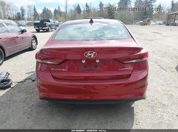 KMHD84LF7HU284941 2017 HYUNDAI ELANTRA Red 