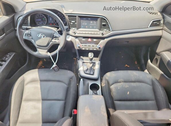 KMHD84LF7HU354180 2017 HYUNDAI ELANTRA Gray Вид панелі приладів