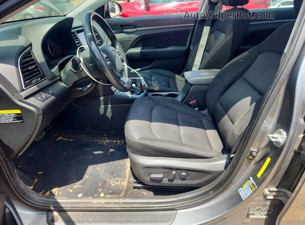 KMHD84LF7HU354180 2017 HYUNDAI ELANTRA Gray Вид салону спереду
