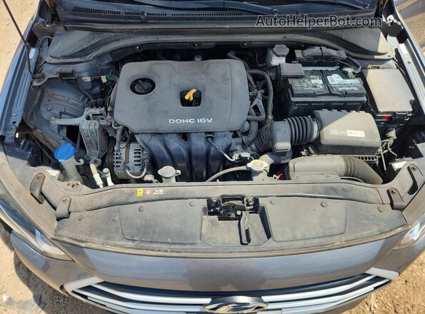 KMHD84LF7HU354180 2017 HYUNDAI ELANTRA Gray Вид задньої частини салону