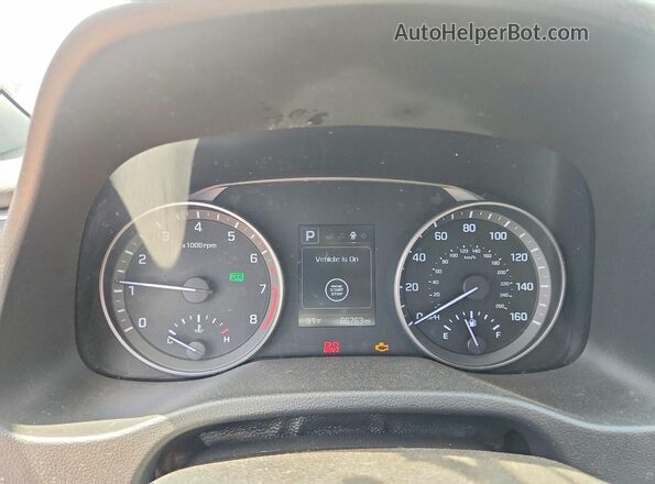 KMHD84LF7HU354180 2017 HYUNDAI ELANTRA Gray Вид щитка приладів