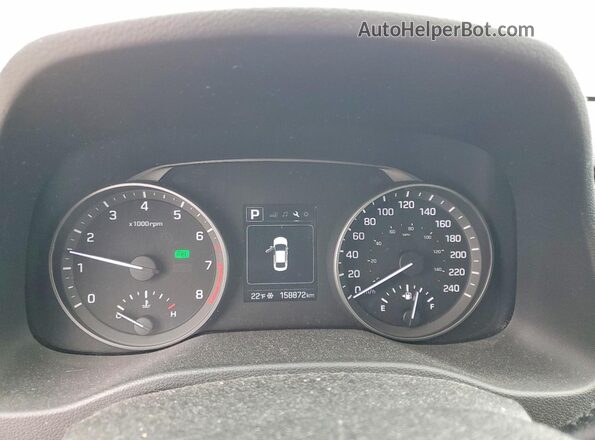 KMHD84LF7HU426172 2017 HYUNDAI ELANTRA White Вид щитка приладів