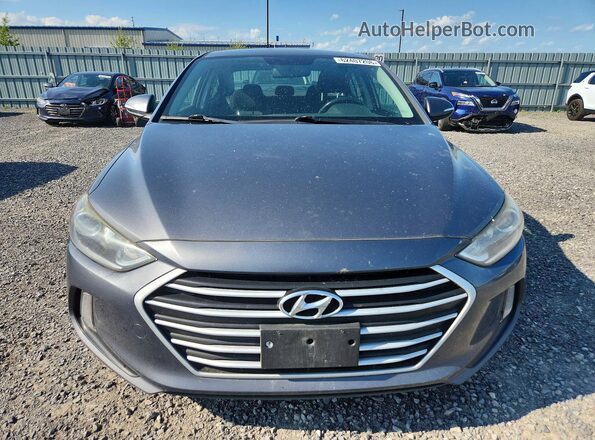 KMHD84LF7JU553123 2018 HYUNDAI ELANTRA Blue Front view