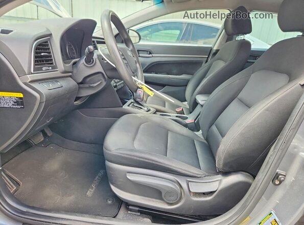 KMHD84LF7JU592892 2018 HYUNDAI ELANTRA Gray Вид салону спереду