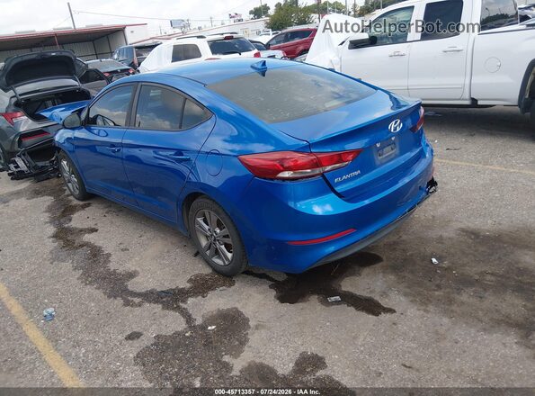 KMHD84LF7JU608914 2018 HYUNDAI ELANTRA Синий Задняя левая четверть