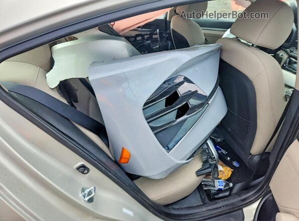 KMHD84LF7JU623803 2018 HYUNDAI ELANTRA Tan Widok tylnych siedzeń
