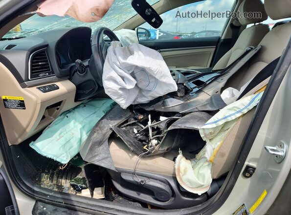 KMHD84LF7JU623803 2018 HYUNDAI ELANTRA Tan Widok wnętrza z przodu