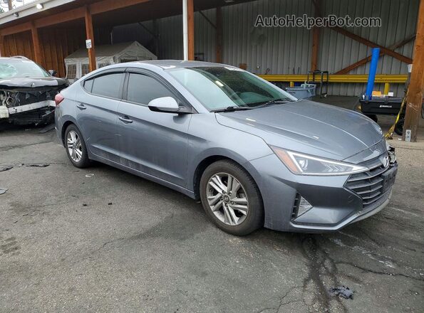 KMHD84LF7KU820780 2019 HYUNDAI ELANTRA Серый Передняя правая четверть