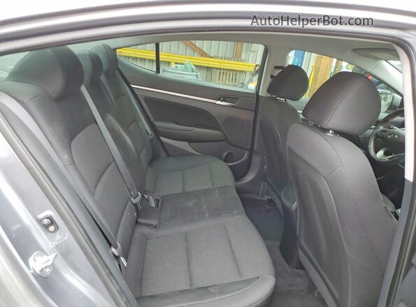 KMHD84LF7KU820780 2019 HYUNDAI ELANTRA Серый Вид задних сидений