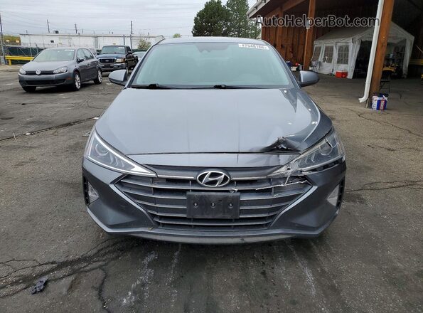 KMHD84LF7KU820780 2019 HYUNDAI ELANTRA Серый Вид спереди
